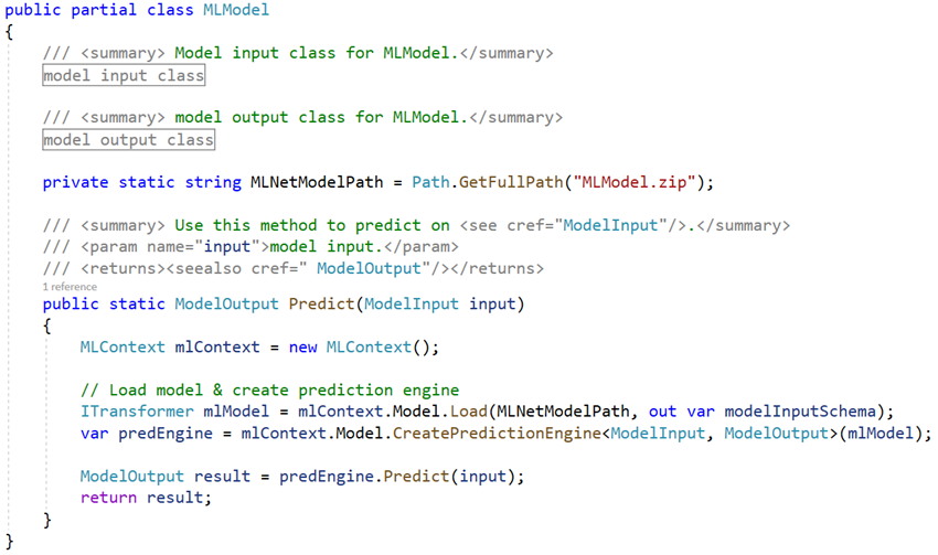 Sentiment analysis in an ASP.NET web application with ML.NET